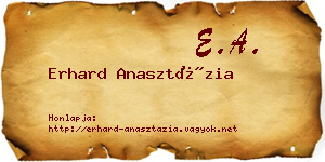 Erhard Anasztázia névjegykártya